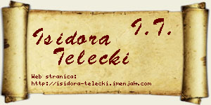 Isidora Telečki vizit kartica